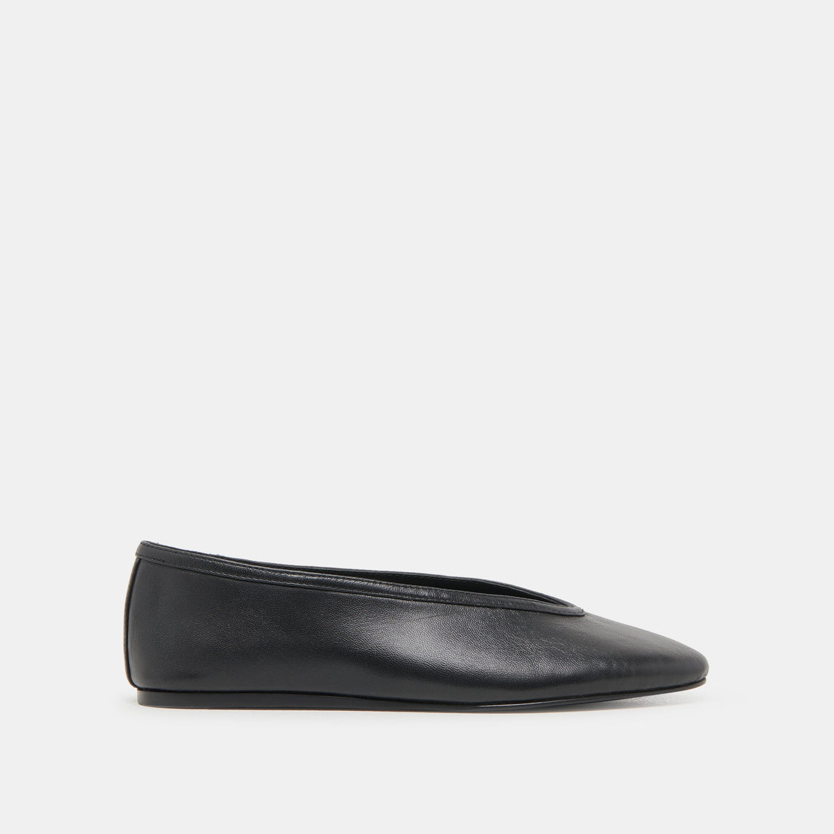 Braidy Black Leather Ballet Flats | Dolce Vita