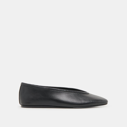 Braidy Black Leather Ballet Flats | Dolce Vita