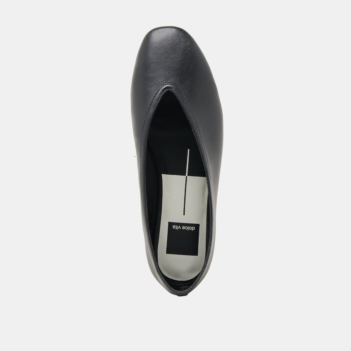 Braidy Black Leather Ballet Flats | Dolce Vita