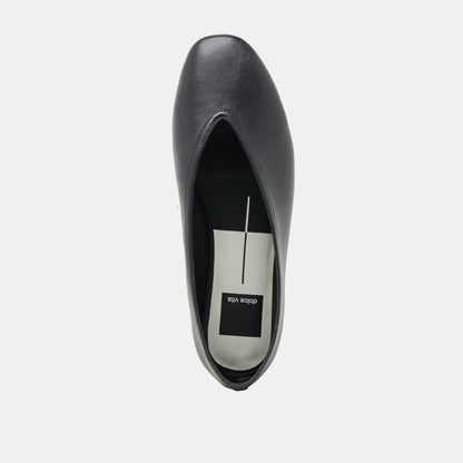 Braidy Black Leather Ballet Flats | Dolce Vita