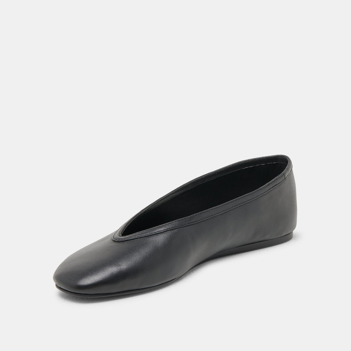 Braidy Black Leather Ballet Flats | Dolce Vita