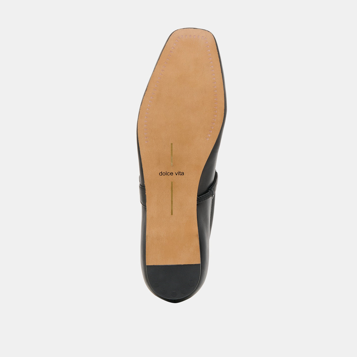 RADYA BALLET FLATS BLACK LEATHER | Dolce Vita