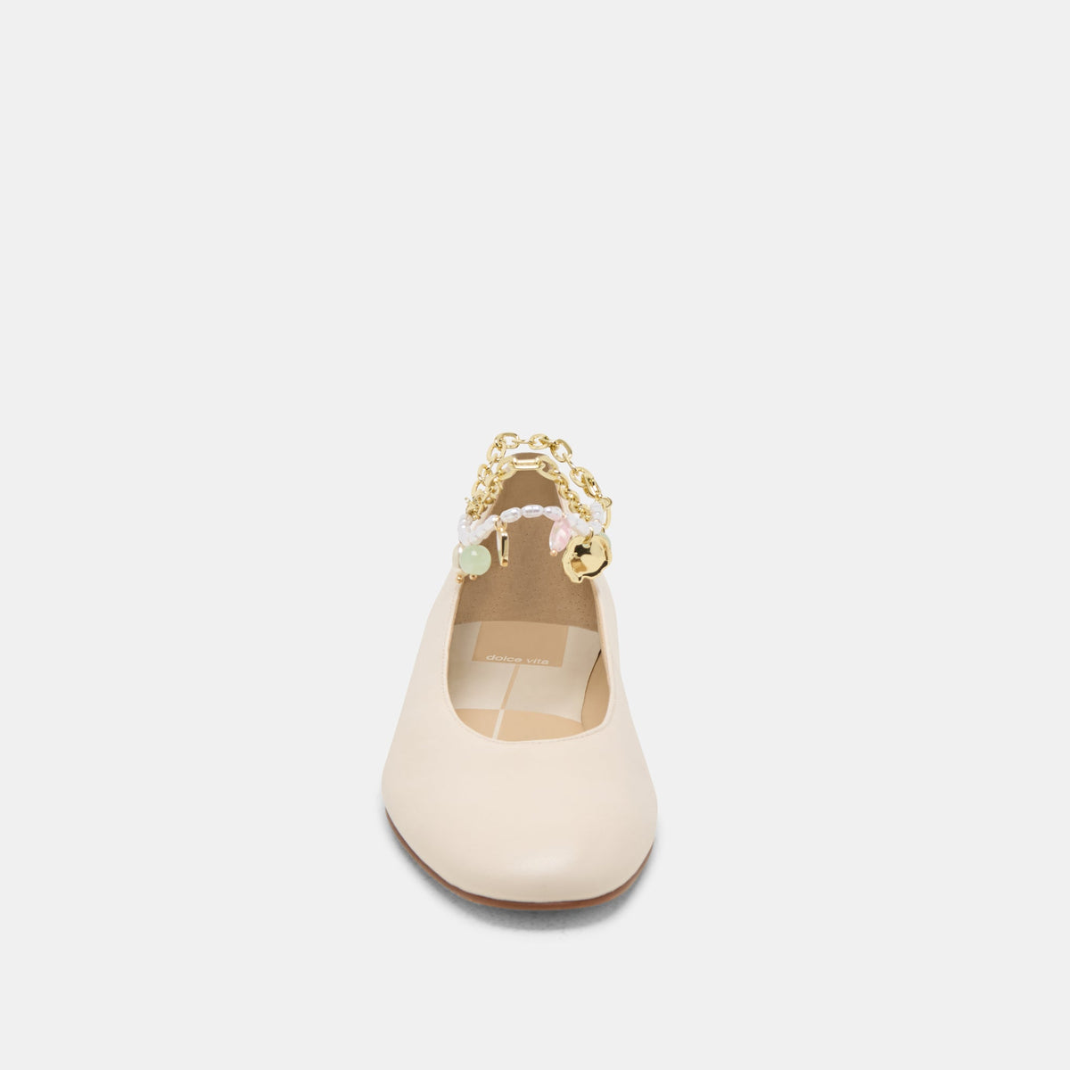 Baiden Bone Leather Ballet Flats | Dolce Vita