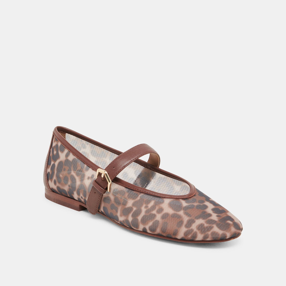 ROSLYN BALLET FLATS LEOPARD MESH | Dolce Vita