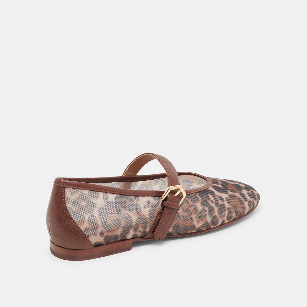 ROSLYN BALLET FLATS LEOPARD MESH | Dolce Vita