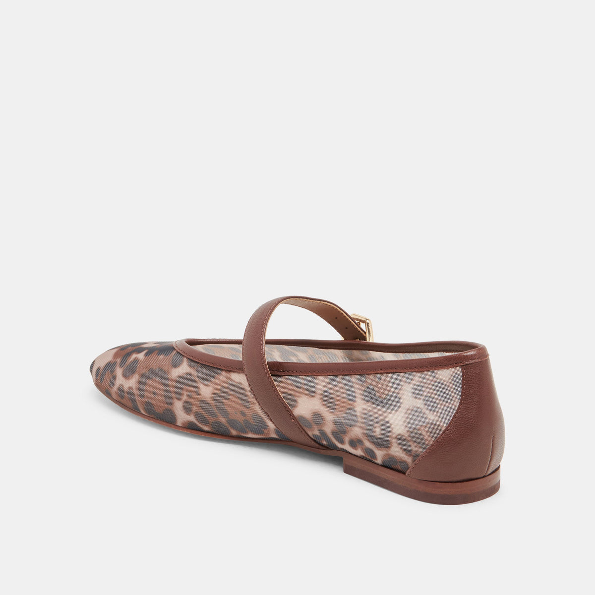 ROSLYN BALLET FLATS LEOPARD MESH | Dolce Vita