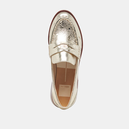 HILLY WIDE LOAFERS PLATINUM COIN | Dolce Vita