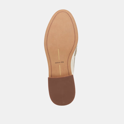 HILLY WIDE LOAFERS PLATINUM COIN | Dolce Vita