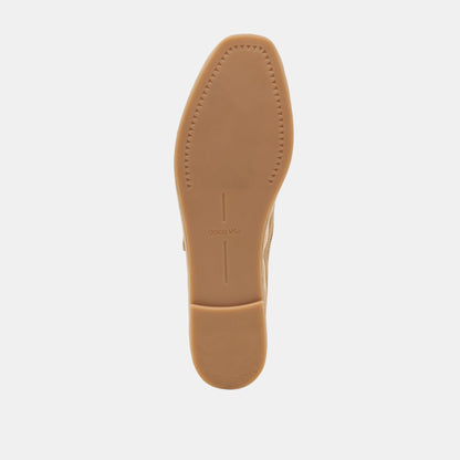 TAMEKA BALLET FLATS TAN STRIPE MESH | Dolce Vita