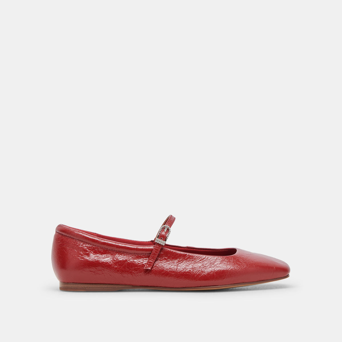Reyes Ballet Flats Red Crinkle Patent | Dolce Vita