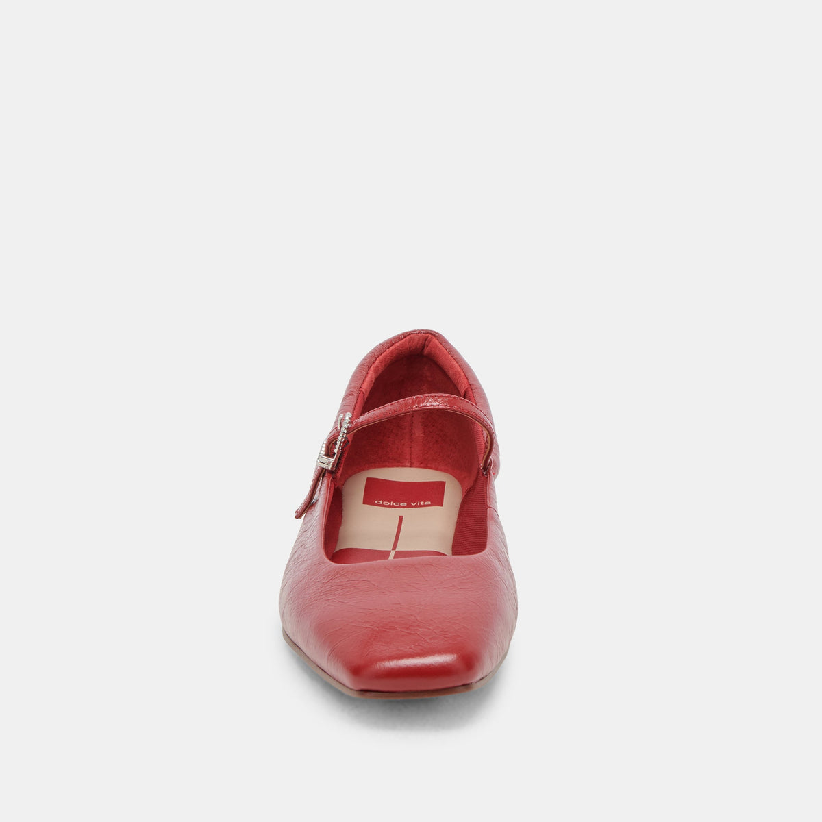 Reyes Ballet Flats Red Crinkle Patent | Dolce Vita