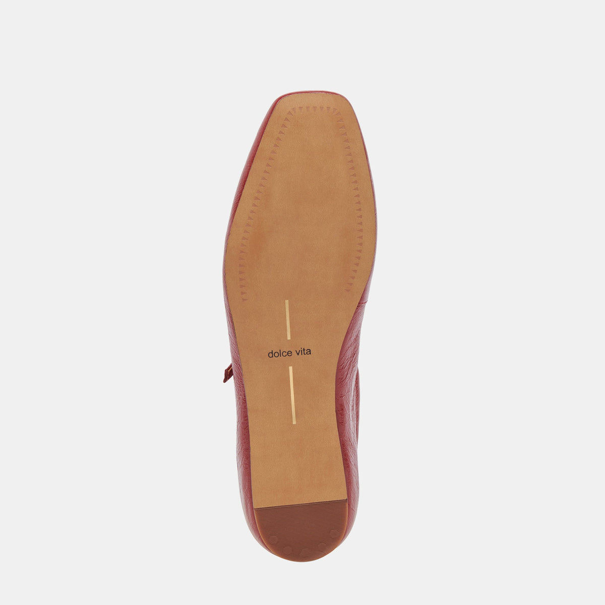 Reyes Ballet Flats Red Crinkle Patent | Dolce Vita