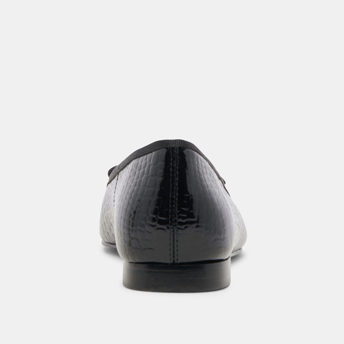 Anisa Ballet Flats NOIR EMBOSSED LEATHER | Dolce Vita