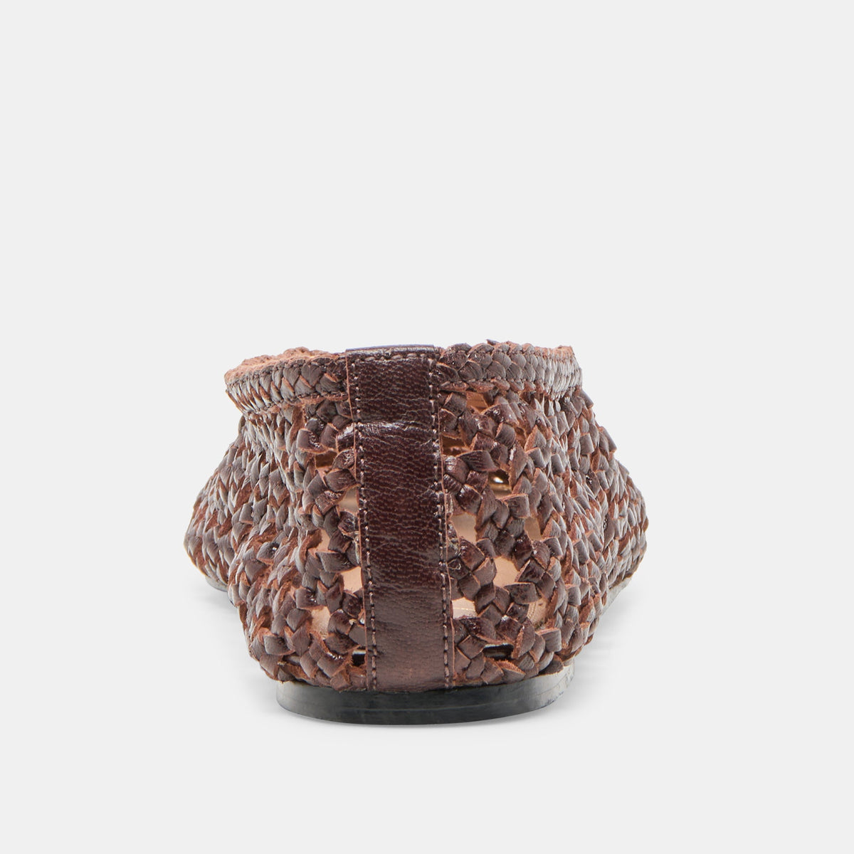 Edda Brown Woven Leather Ballet Flats | Dolce Vita