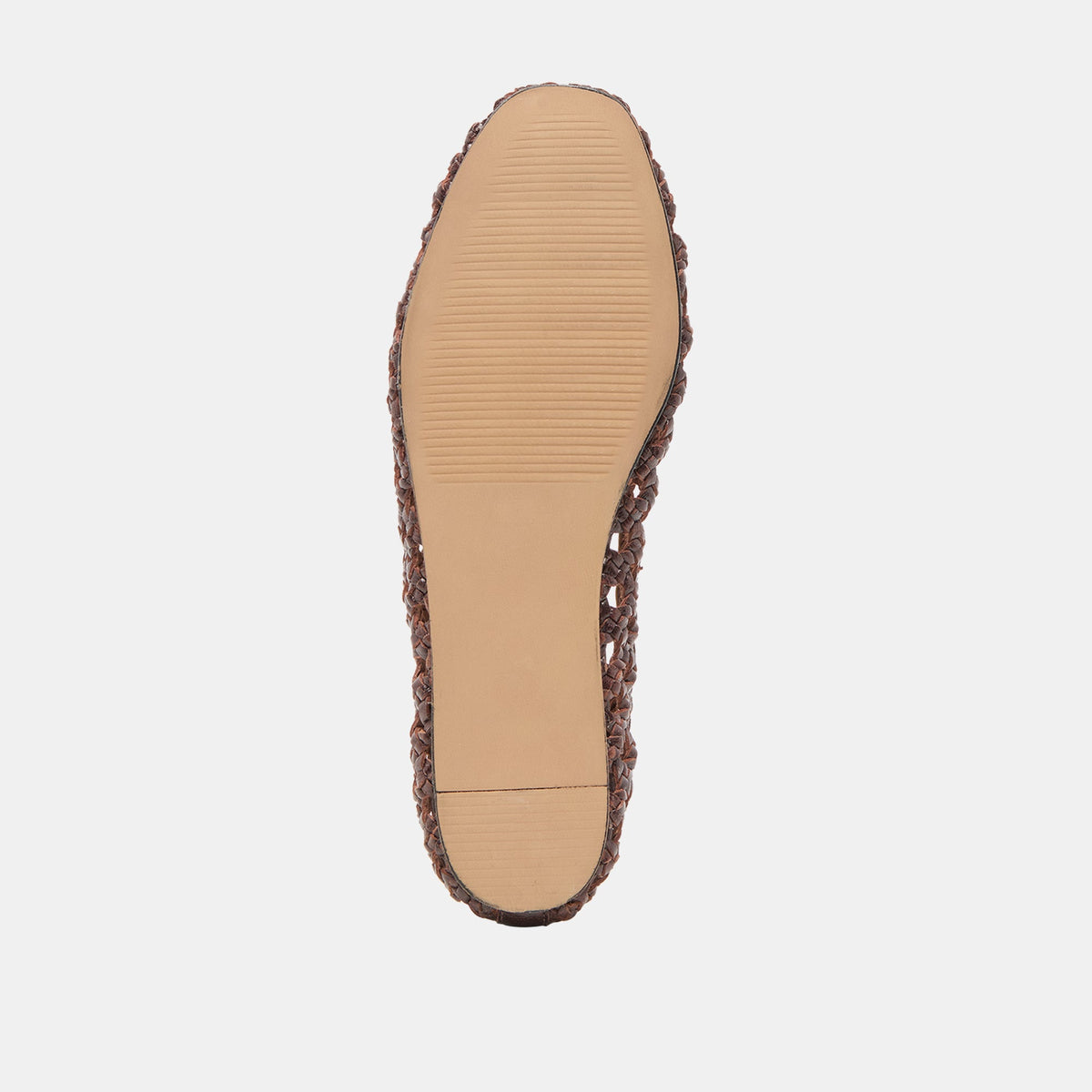 Edda Brown Woven Leather Ballet Flats | Dolce Vita