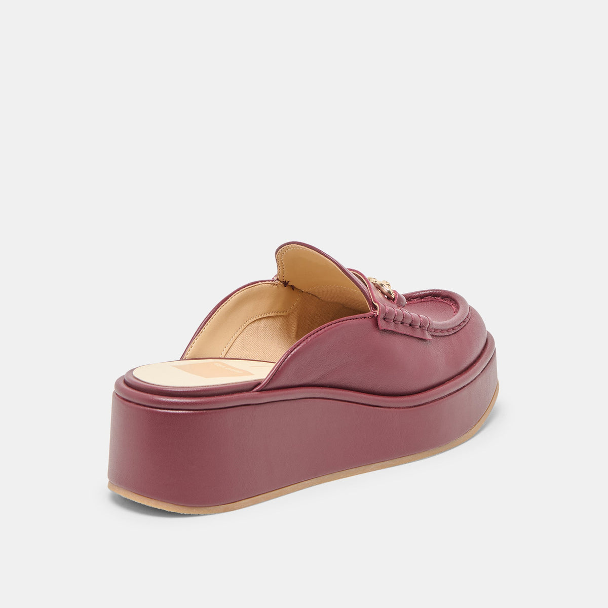 Dorrel Maroon Leather Loafers | Dolce Vita