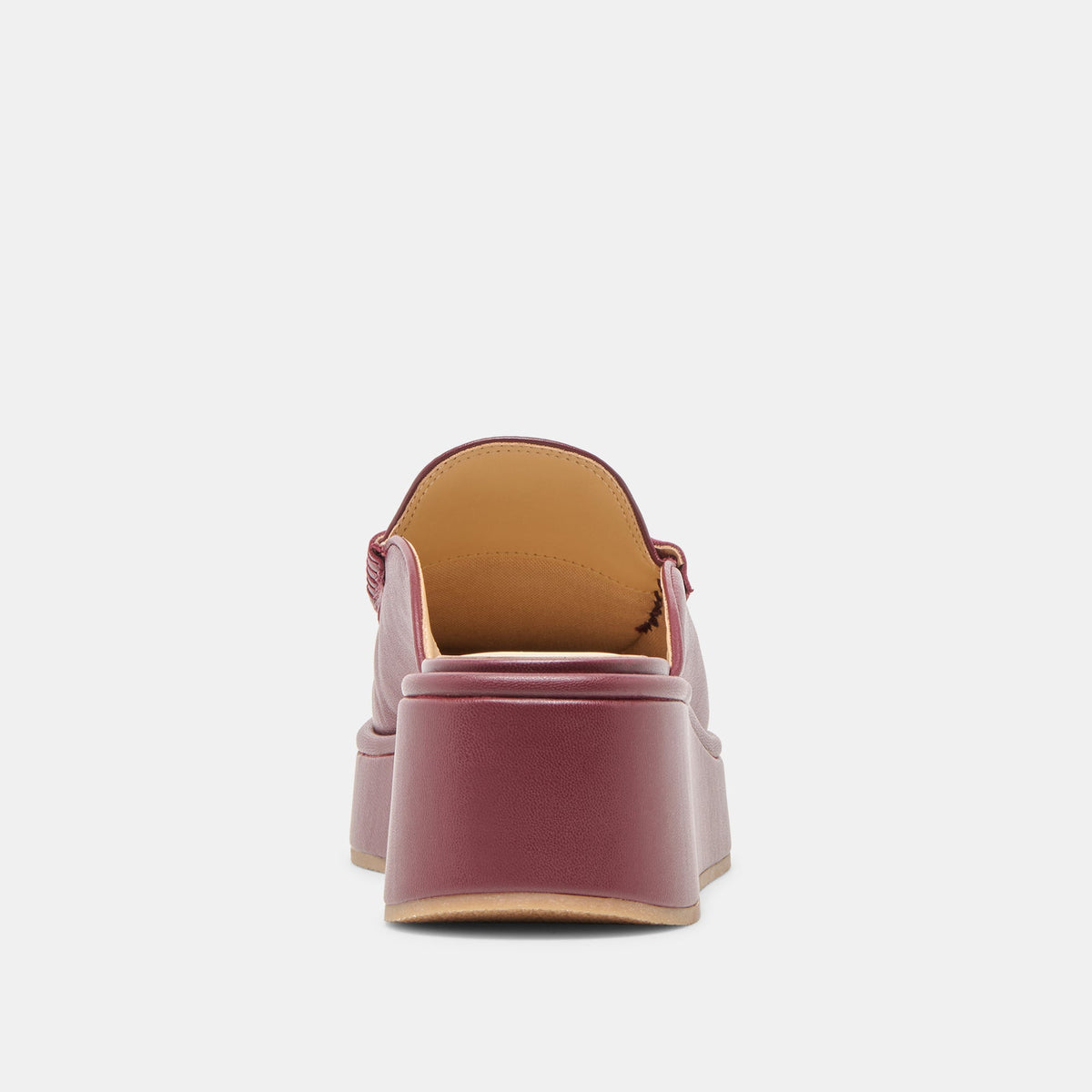 Dorrel Maroon Leather Loafers | Dolce Vita