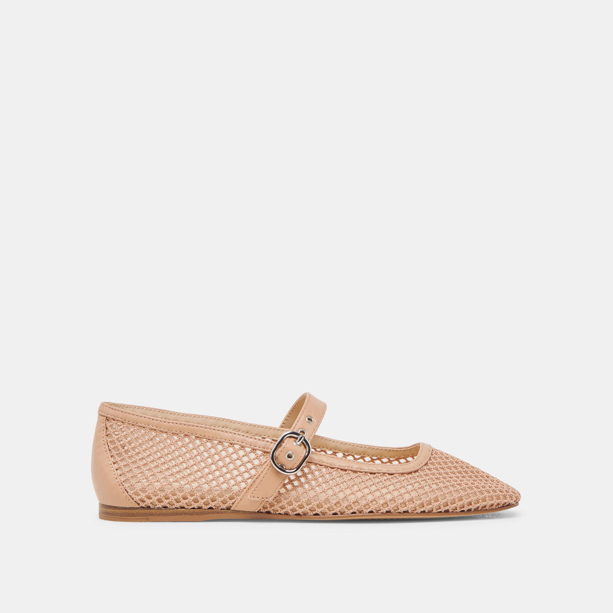 RODNI MESH BALLET FLATS LIGHT TAN WOVEN MESH | Dolce Vita