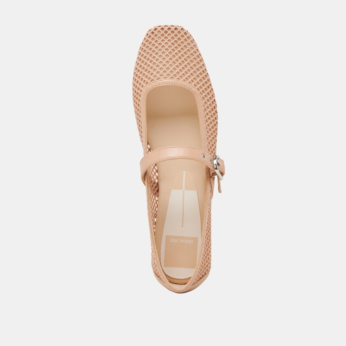 RODNI MESH BALLET FLATS LIGHT TAN WOVEN MESH | Dolce Vita