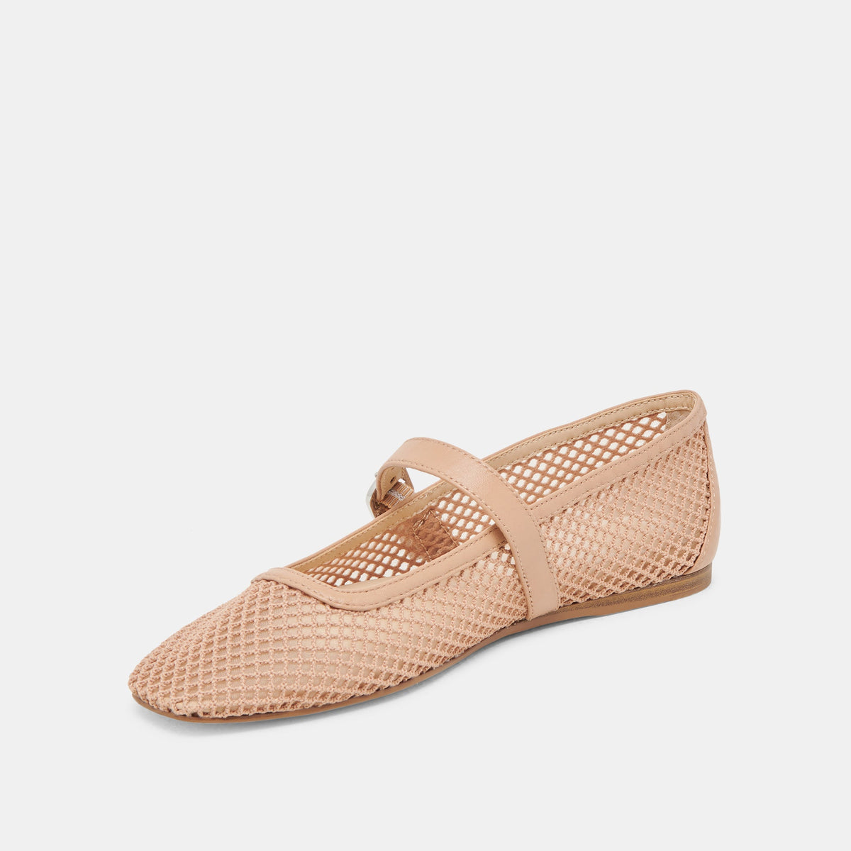 RODNI MESH BALLET FLATS LIGHT TAN WOVEN MESH | Dolce Vita