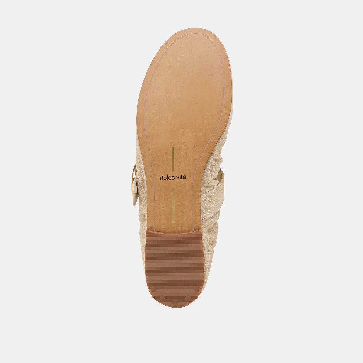 Caely Sesame Suede Ballet Flats | Dolce Vita