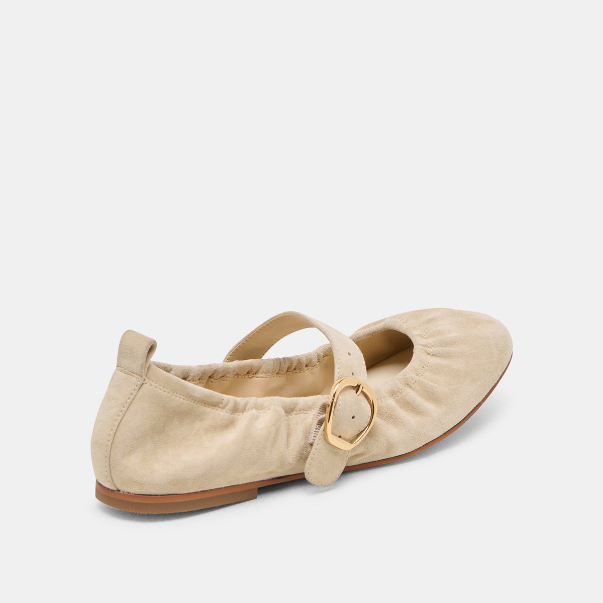 Caely Sesame Suede Ballet Flats | Dolce Vita