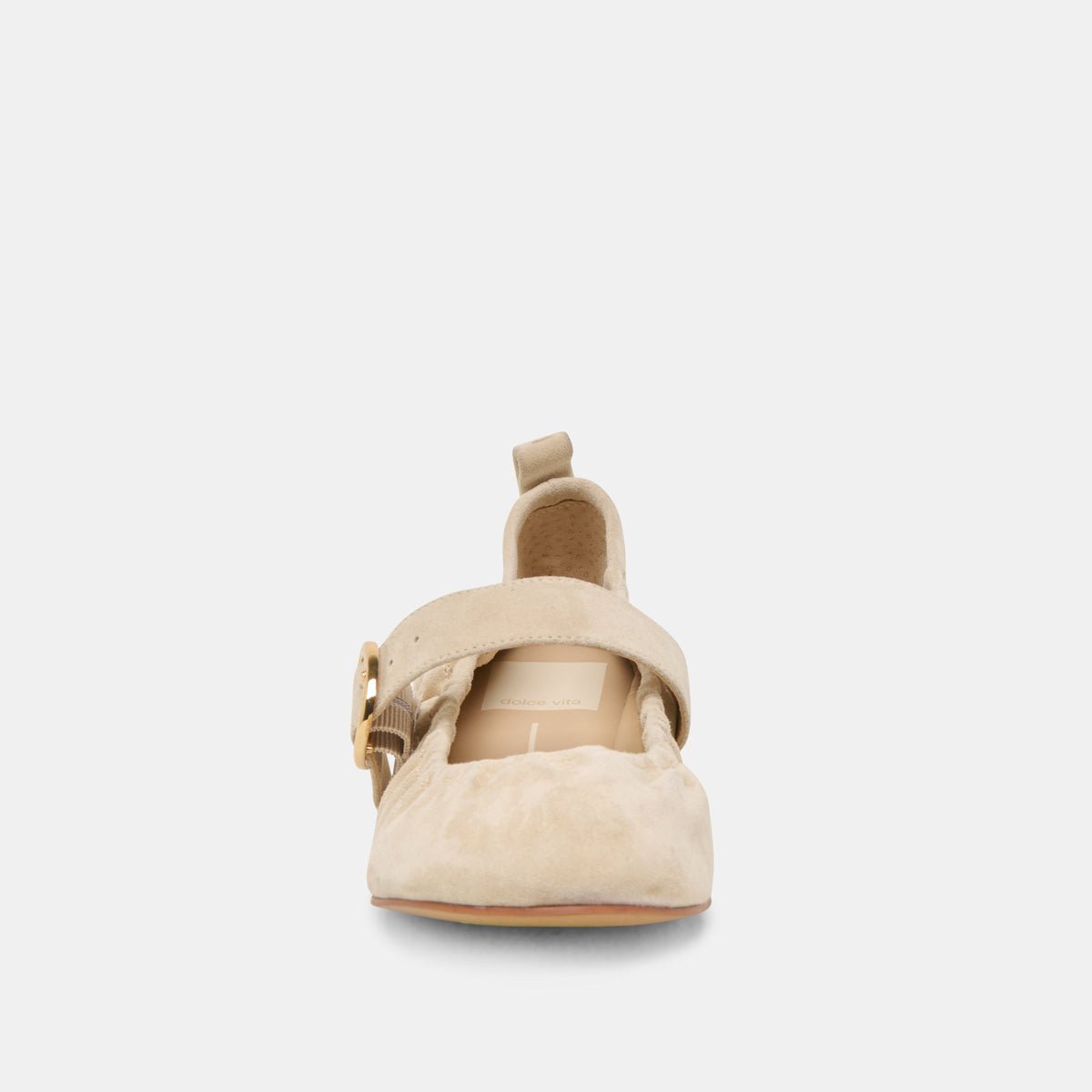 Caely Sesame Suede Ballet Flats | Dolce Vita