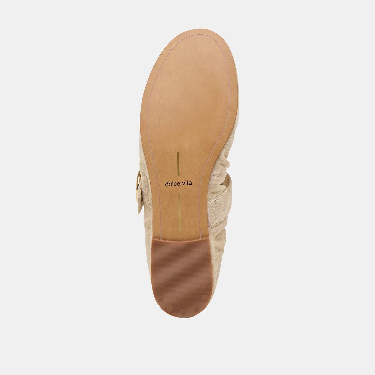 Caely Sesame Suede Ballet Flats | Dolce Vita