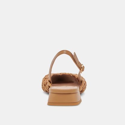 CYNDI FLATS NATURAL WOVEN | Dolce Vita