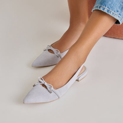 PAYGE FLATS DUSTY BLUE SUEDE | Dolce Vita