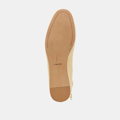 Baiden Warm Natural Leather Ballet Flats | Dolce Vita