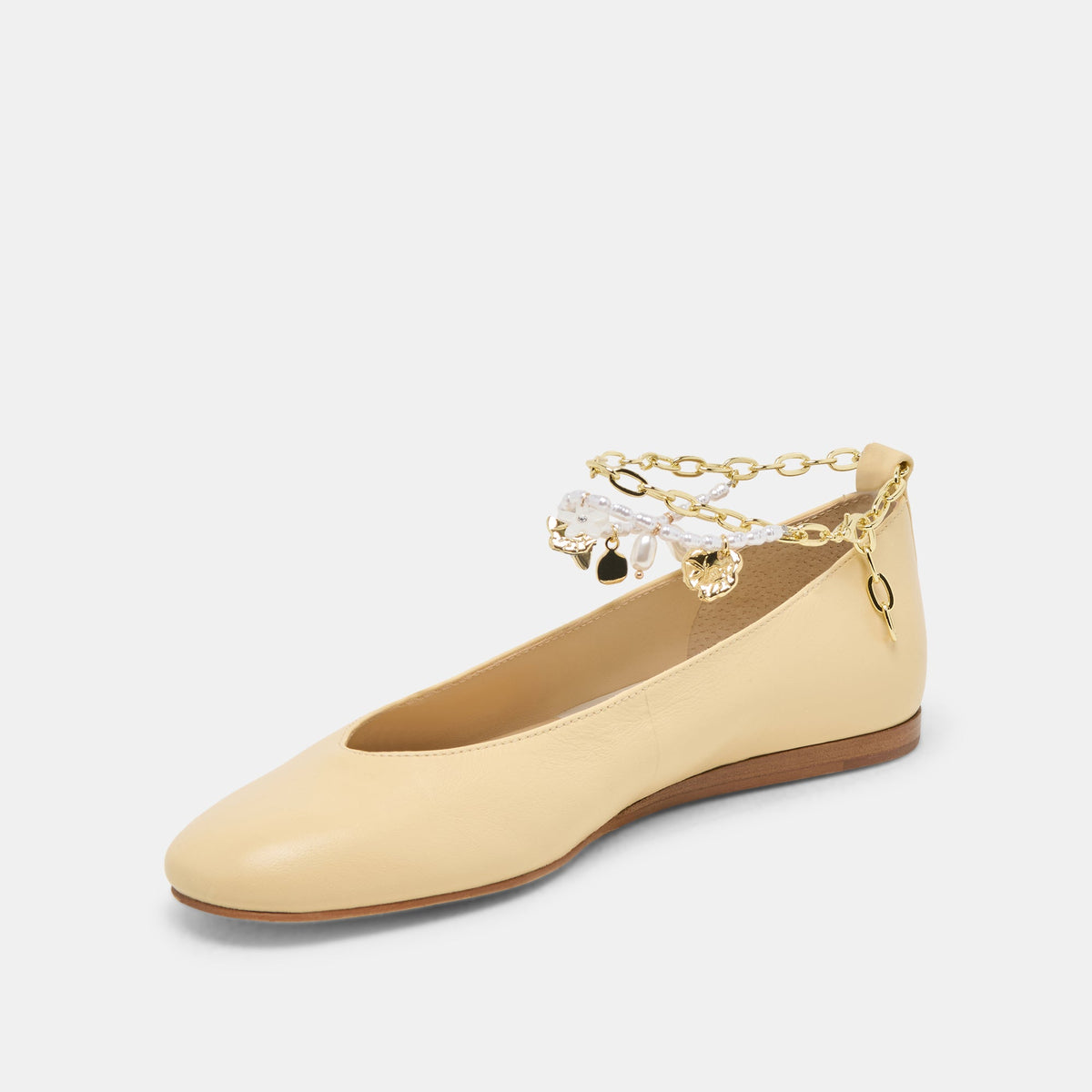 Baiden Warm Natural Leather Ballet Flats | Dolce Vita
