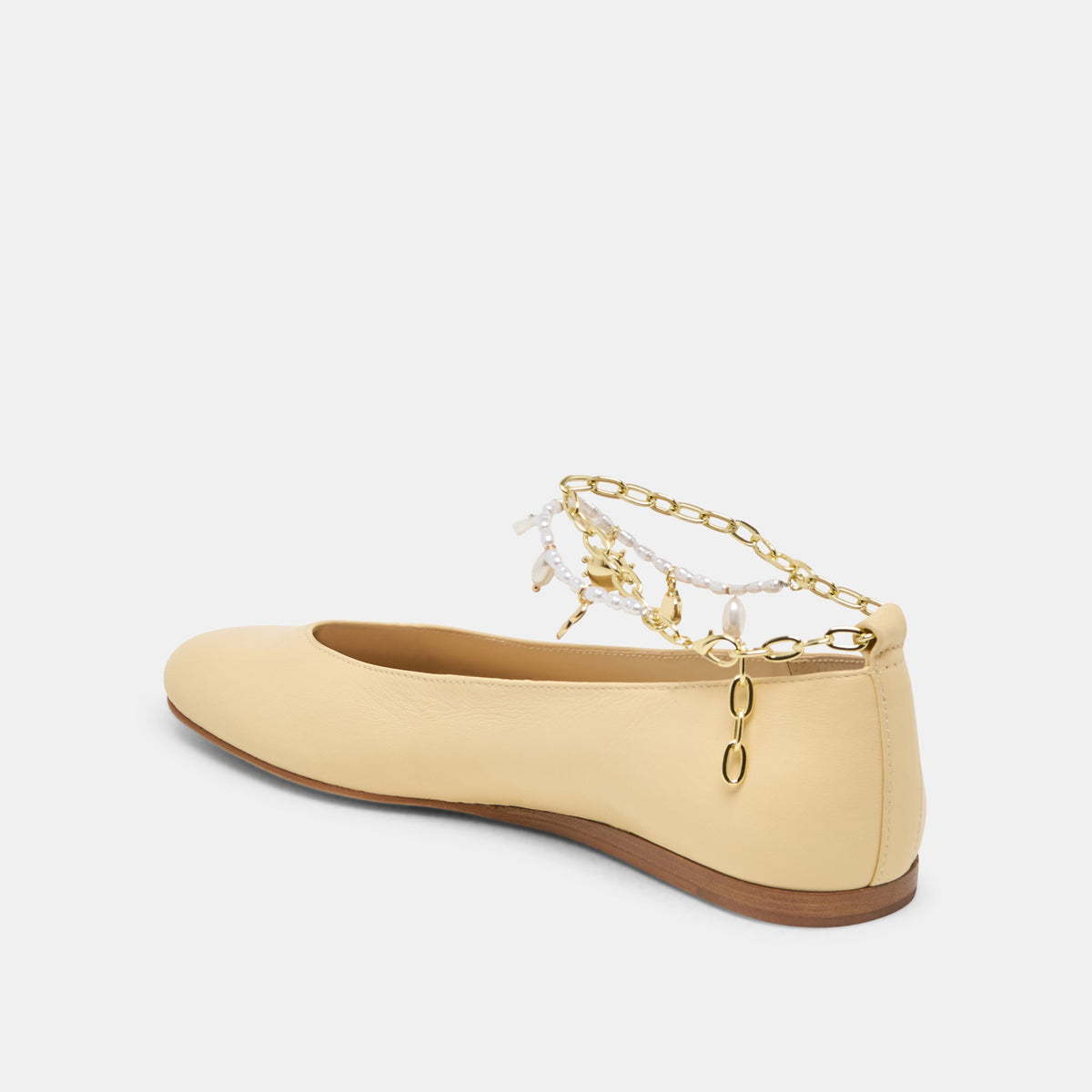 Baiden Warm Natural Leather Ballet Flats | Dolce Vita