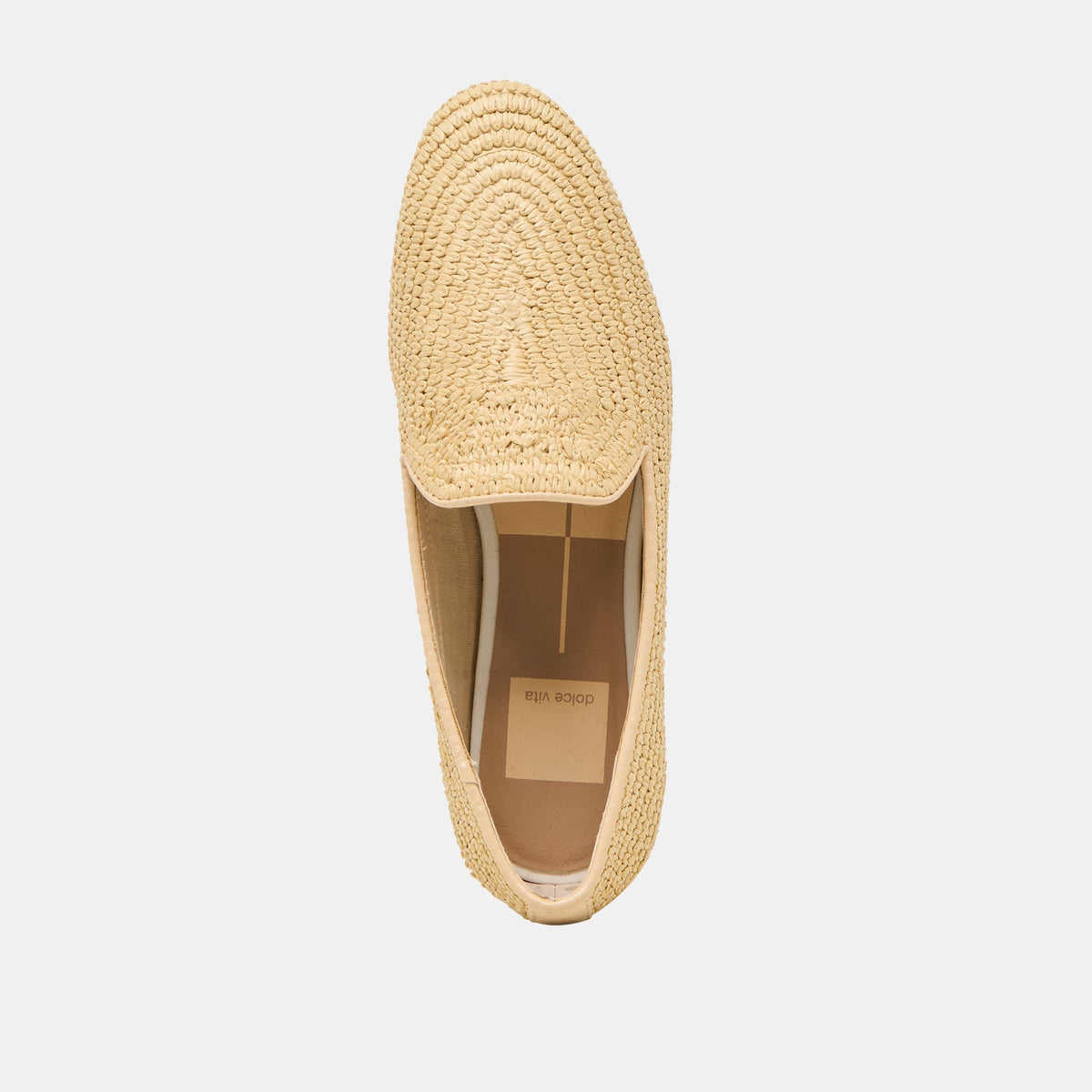 Baylen Natural Woven Raffia Flats | Dolce Vita