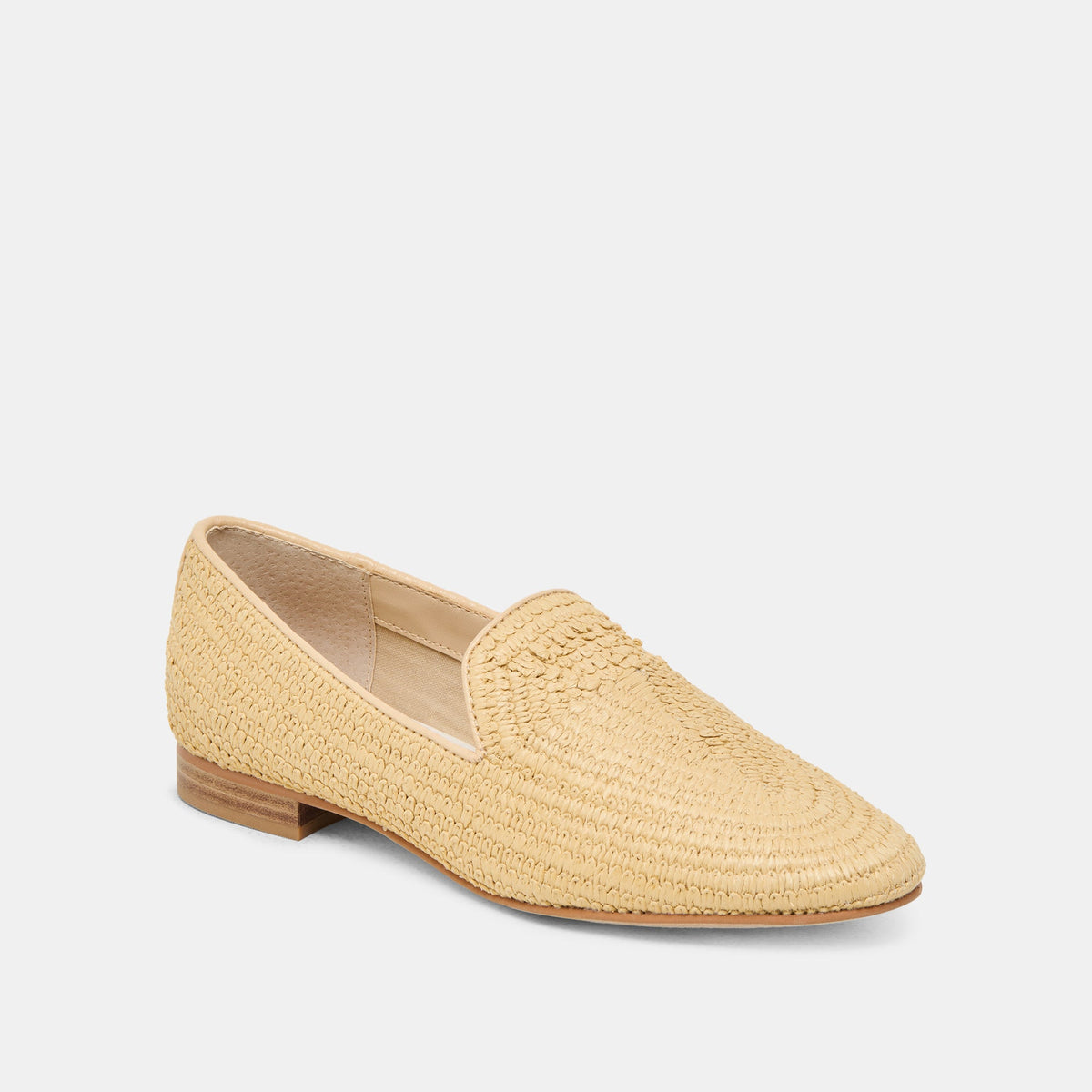 Baylen Natural Woven Raffia Flats | Dolce Vita
