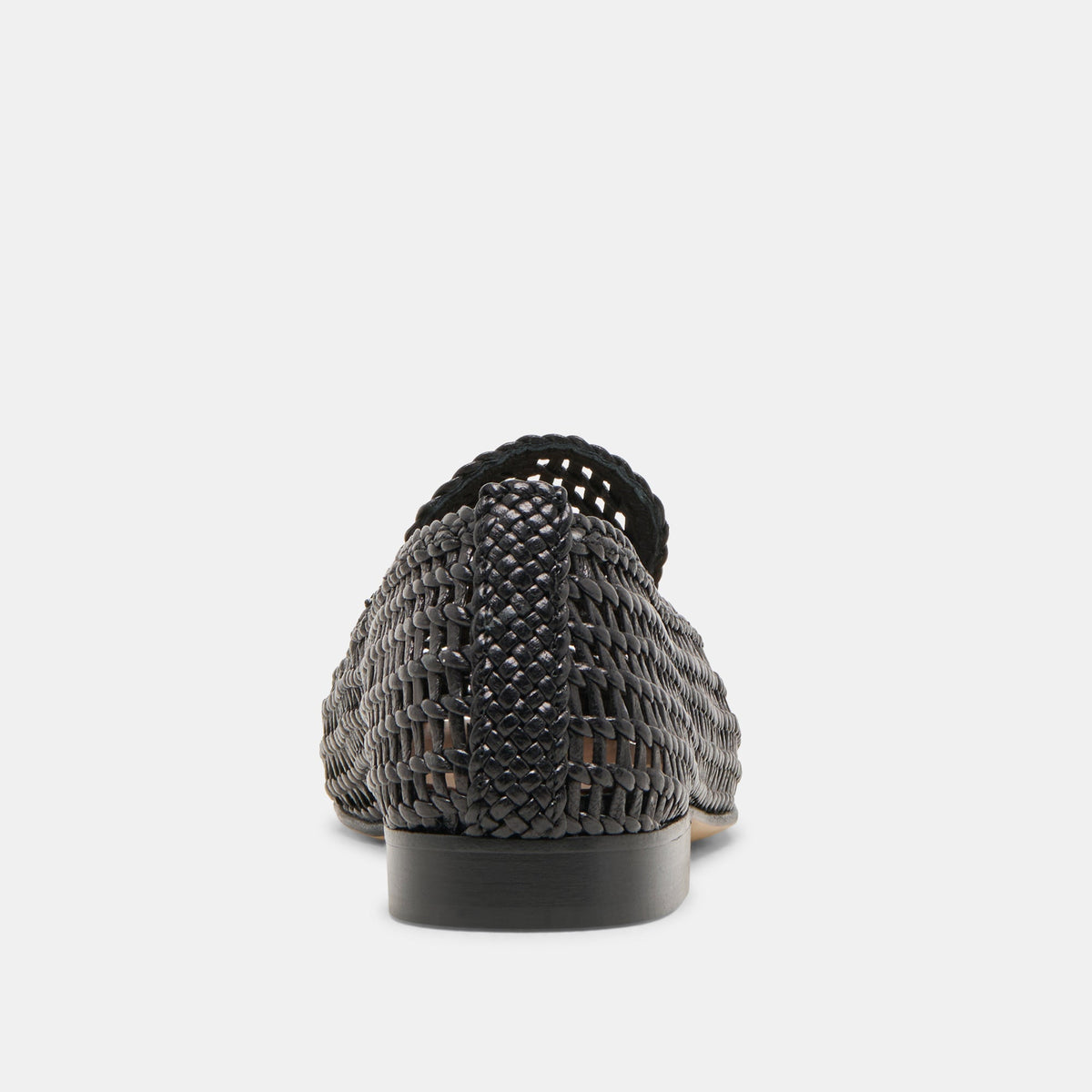 Armond Black Woven Leather Flats | Dolce Vita