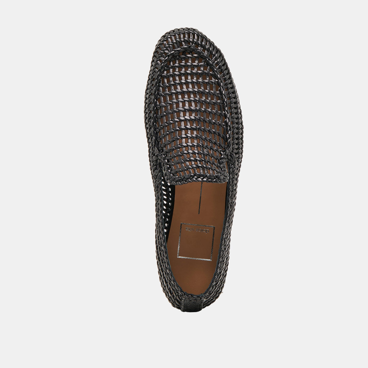 Armond Black Woven Leather Flats | Dolce Vita