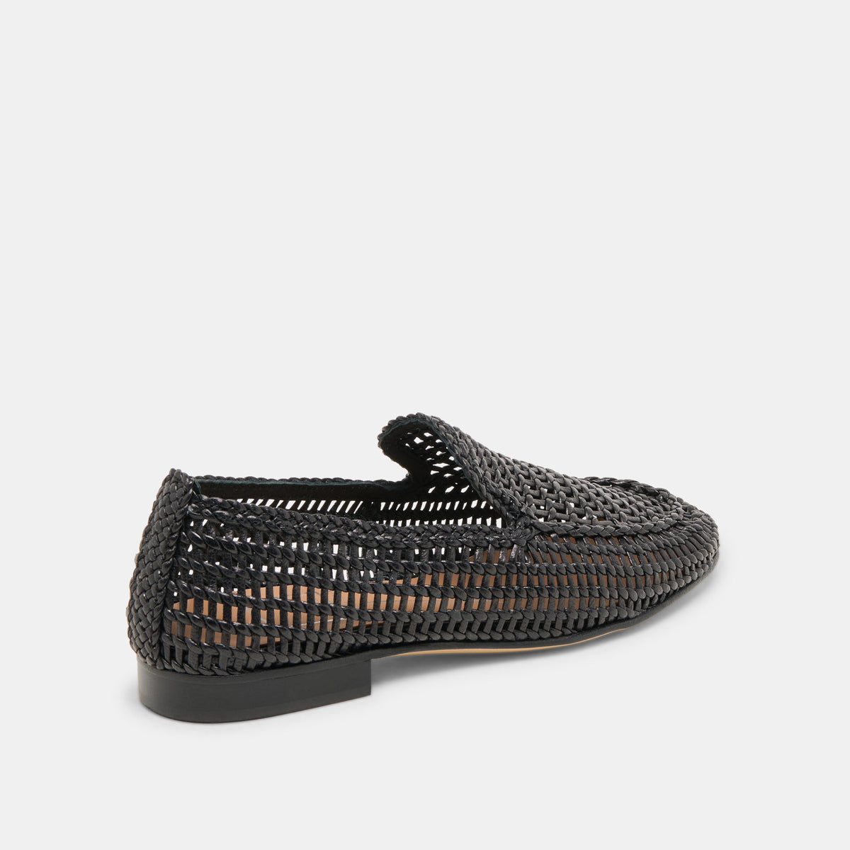 Armond Black Woven Leather Flats | Dolce Vita
