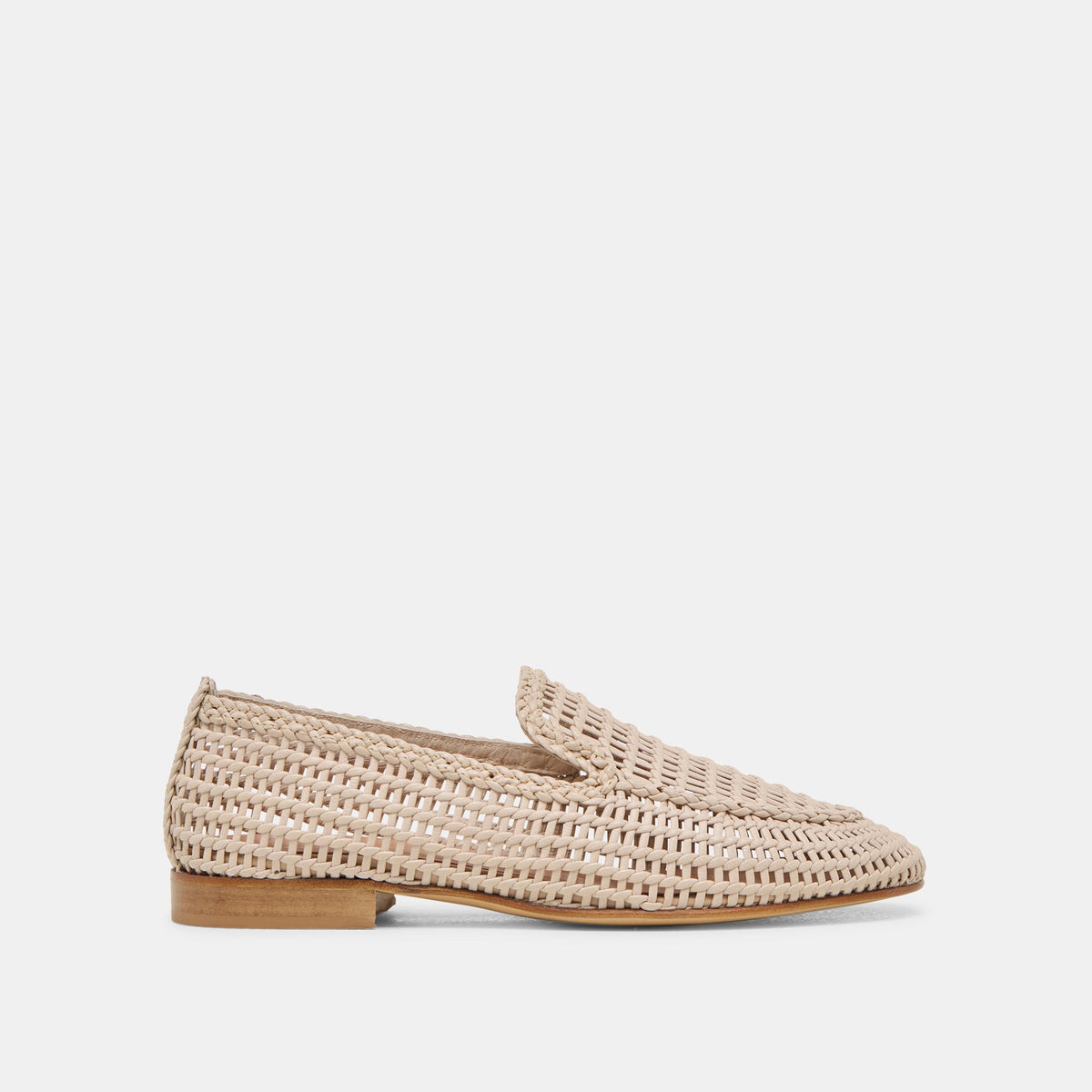 Armond Bone Woven Leather Flats | Dolce Vita