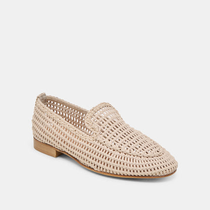 Armond Bone Woven Leather Flats | Dolce Vita