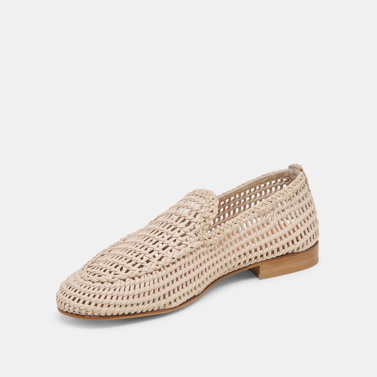 Armond Bone Woven Leather Flats | Dolce Vita