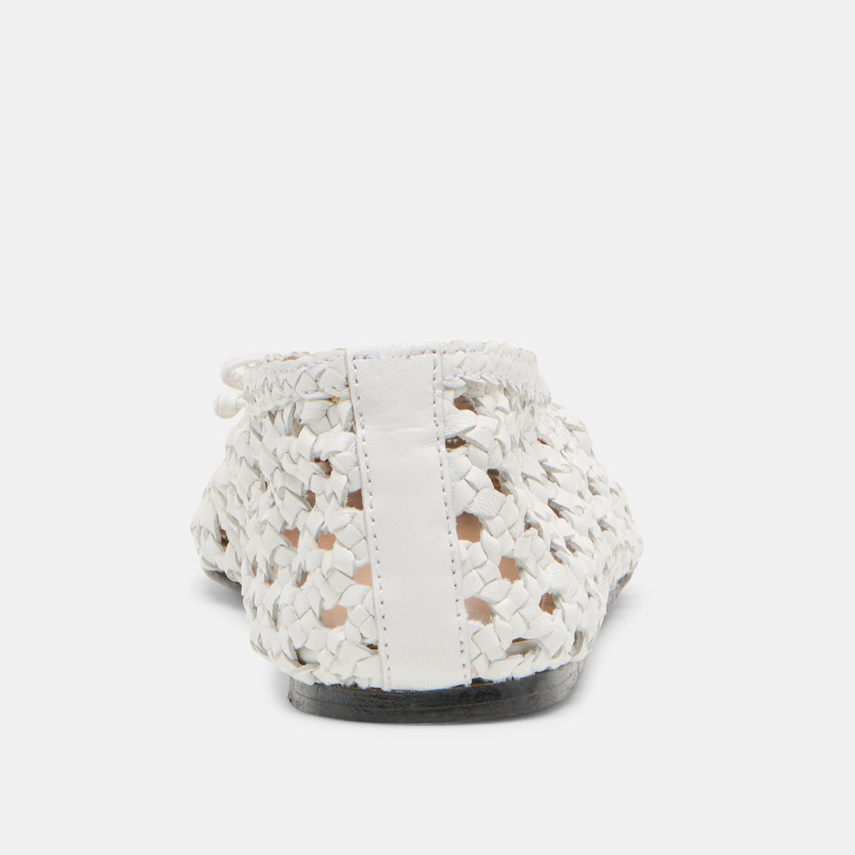 Edda Bone Woven Leather Ballet Flats | Dolce Vita