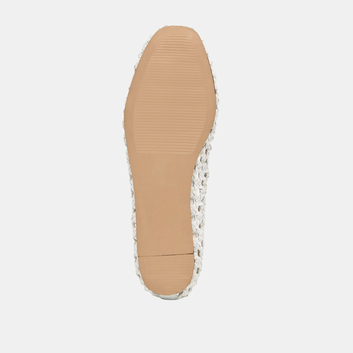 Edda Bone Woven Leather Ballet Flats | Dolce Vita