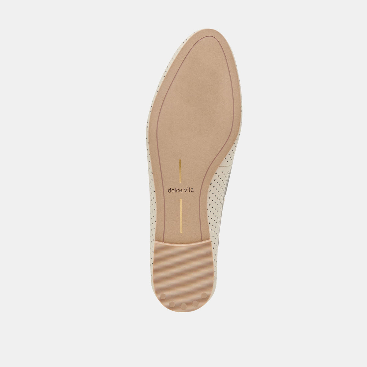 LAKIN LOAFERS IVORY PERFORATED LEATHER | Dolce Vita