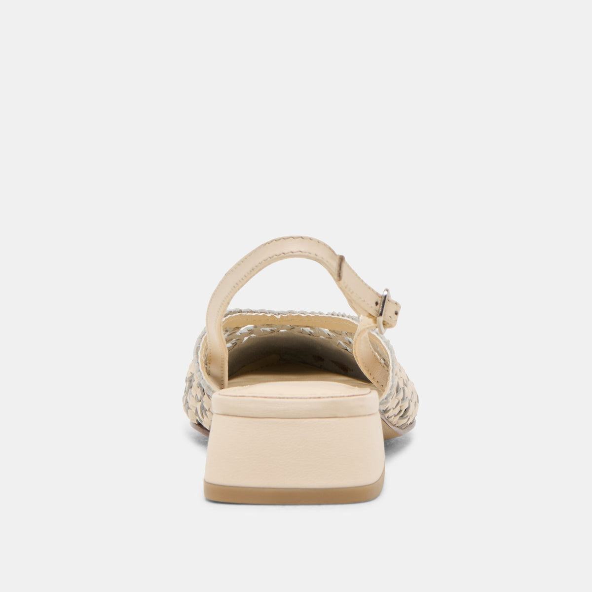Birdie Off White Woven Leather Flats | Dolce Vita