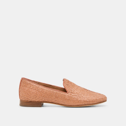 Baylen Maple Woven Raffia Flats | Dolce Vita
