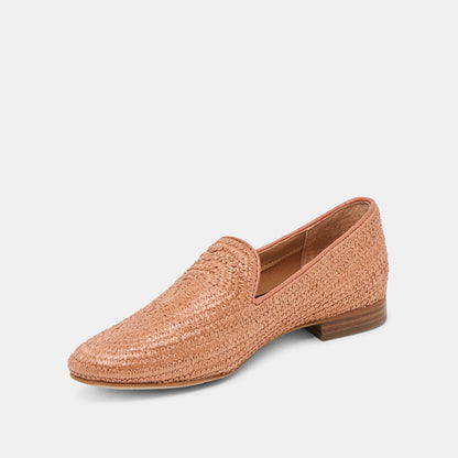 Baylen Maple Woven Raffia Flats | Dolce Vita