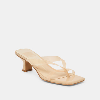 Brevel Vinyl Praline Jelly Heels | Dolce Vita