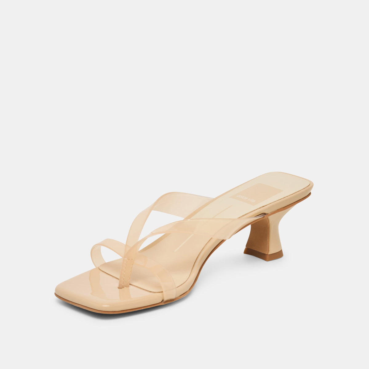 Brevel Vinyl Praline Jelly Heels | Dolce Vita