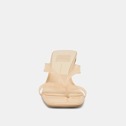 Brevel Vinyl Praline Jelly Heels | Dolce Vita